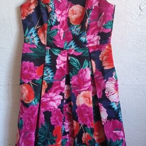 Eliza J Bold Floral Print Dress